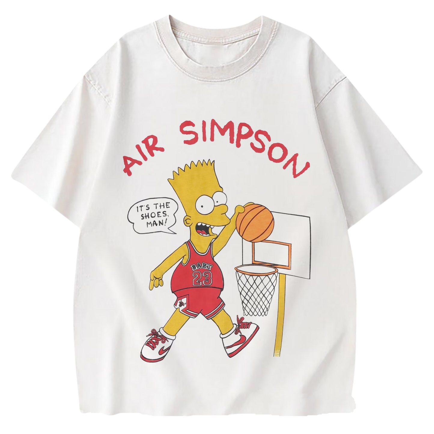 AIR SIMPSON WHITE-TSHIRT