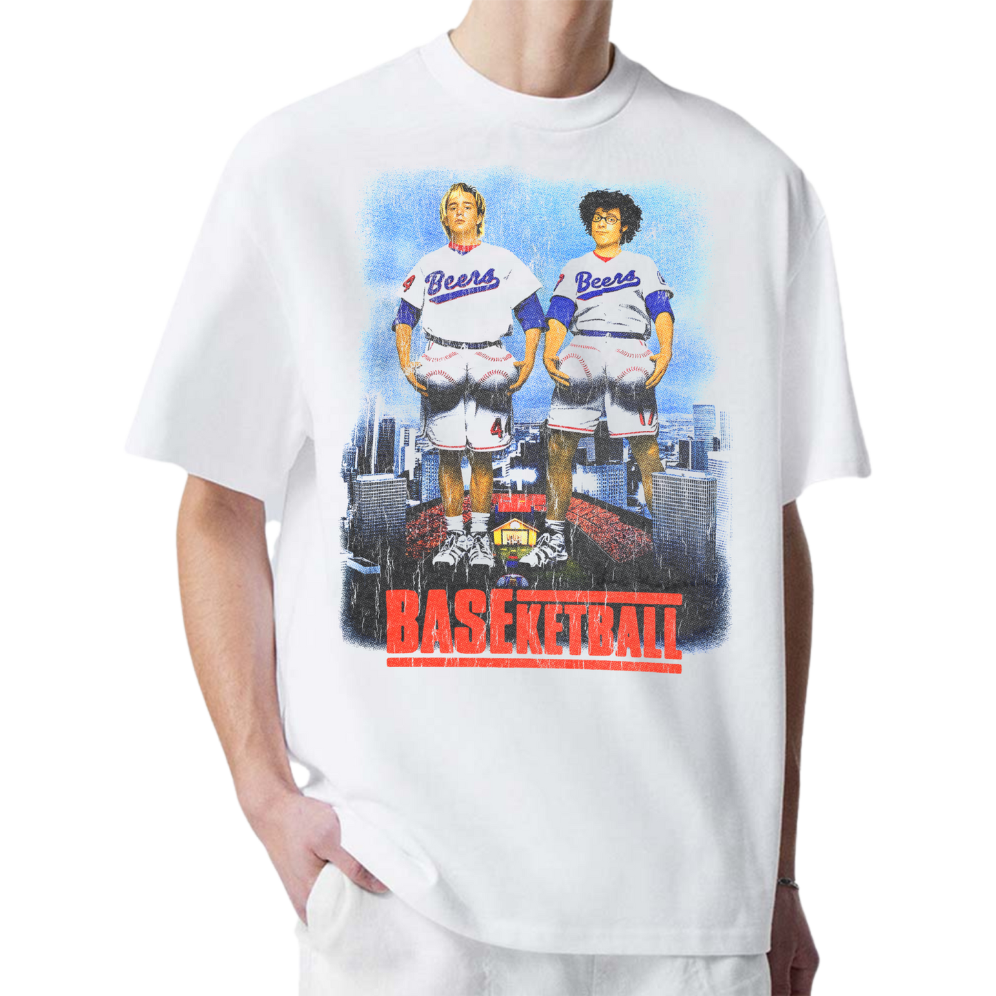 BASKETBALL WHITE T-SHIRT