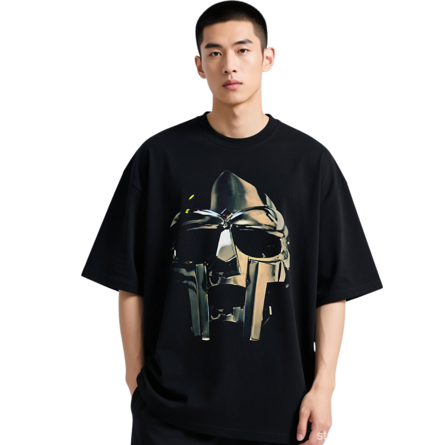 DOOM MASK BLACK TSHIRT