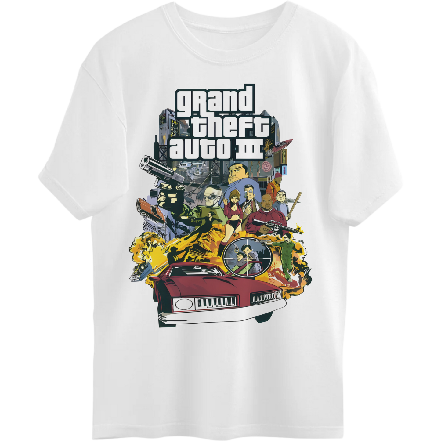 GTA 3 WHITE T-SHIRT
