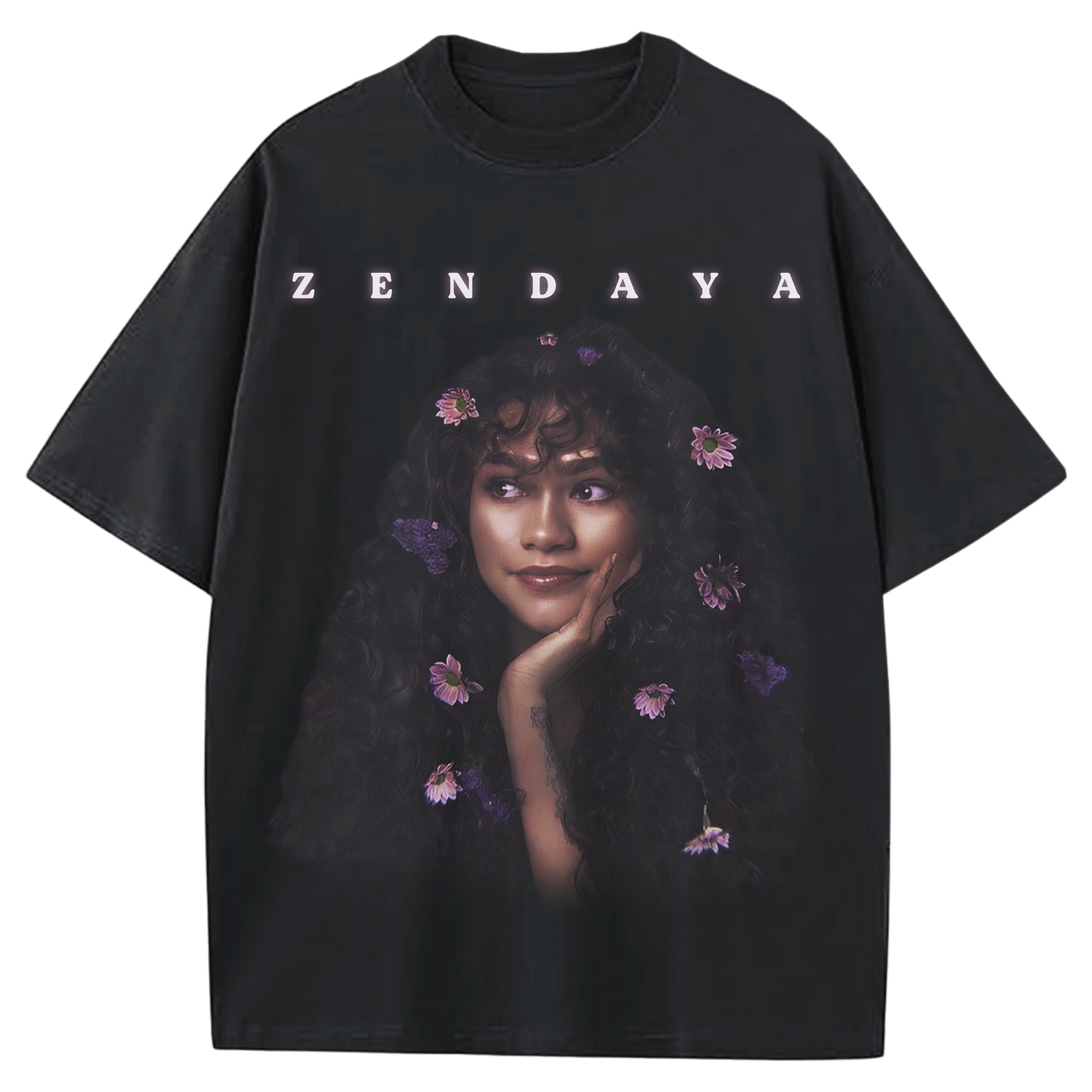 ZENDAYA BLACK-TSHIRT
