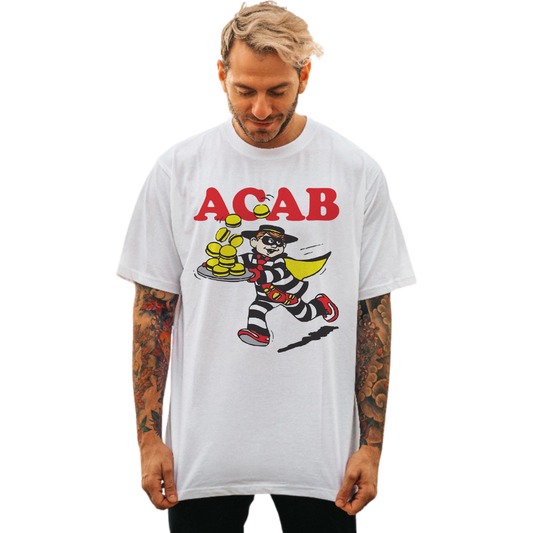 ACAB WHITE T-SHIRT