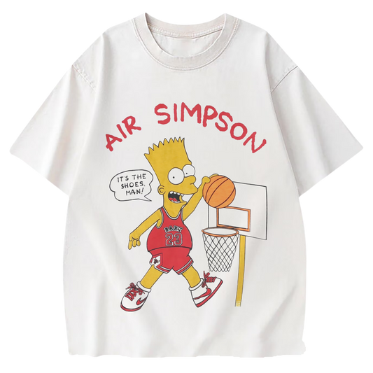 AIR SIMPSON WHITE-TSHIRT