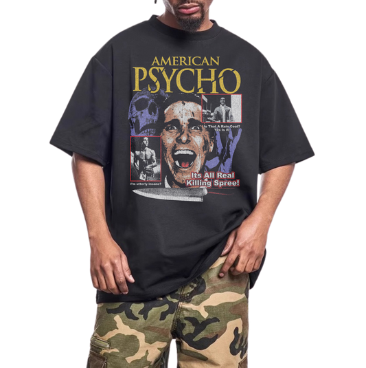 AMERICAN PSYCHO BLACK T-SHIRT