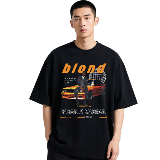 BLOND FRANK OCEAN BLACK-TSHIRT