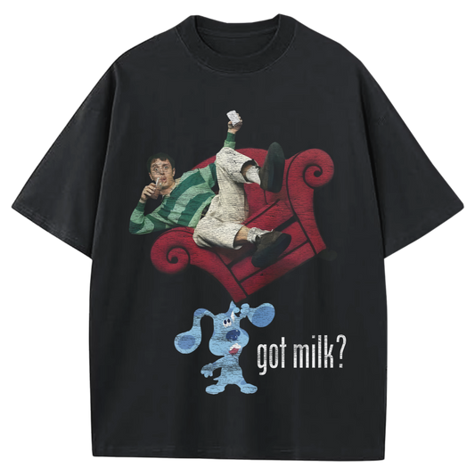 BLUES CLUES GOT MILK BLACK-TSHIRT