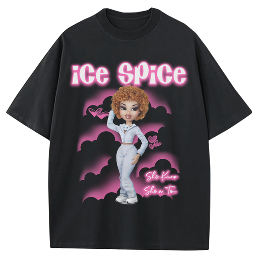BRATZ SPICE BLACK-TSHIRT