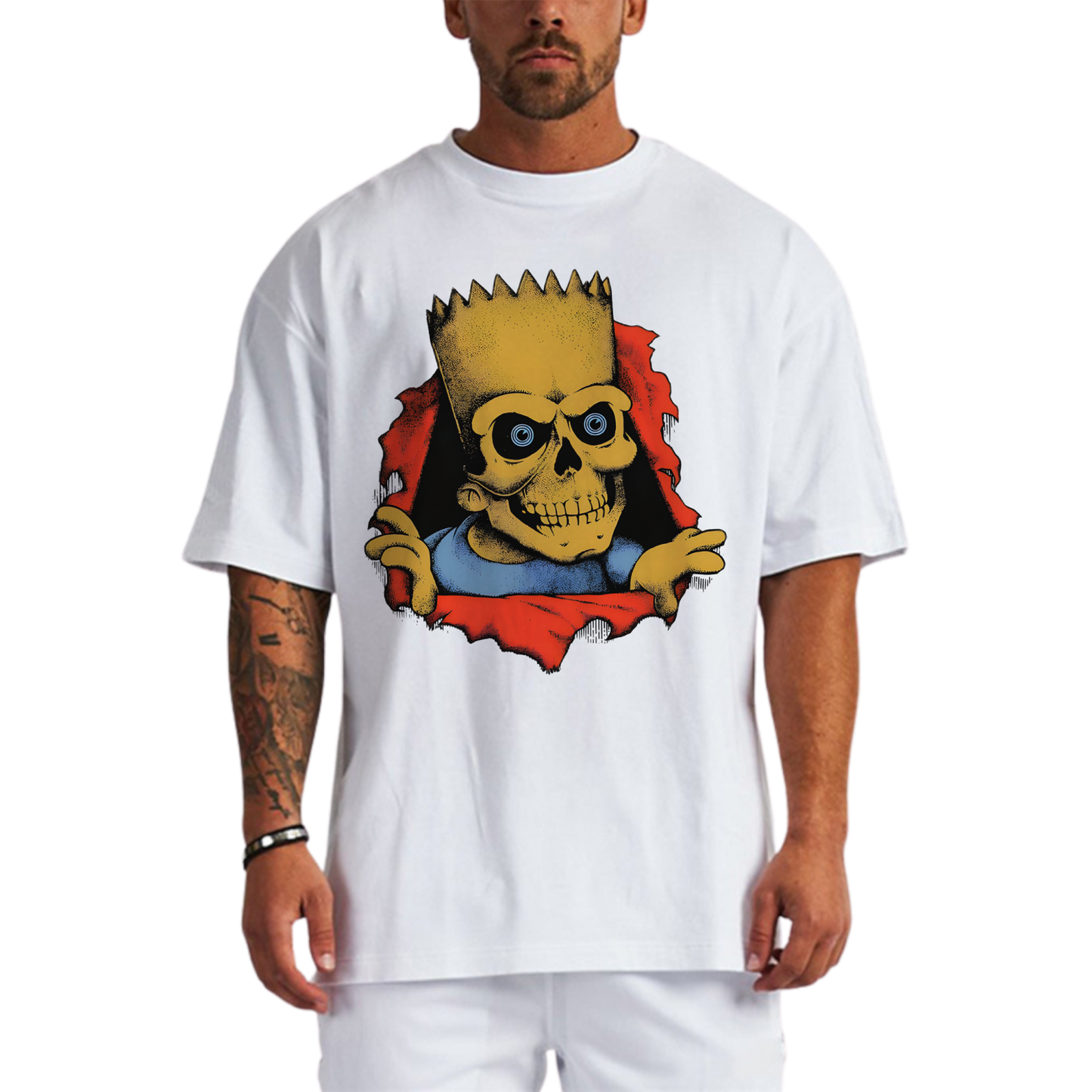BART SIMPSON WHITE T-SHIRT