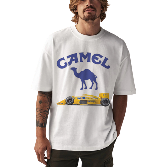 CAMEL F1 WHITE-TSHIRT