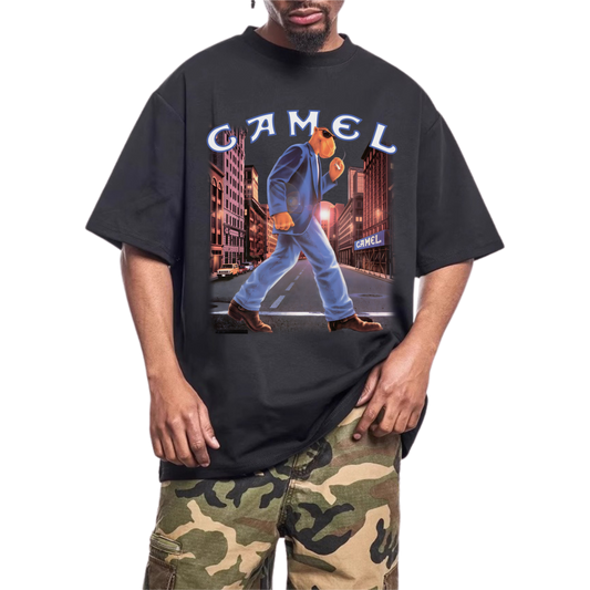CAMEL JOE CITY BOY BLACK-TSHIRT