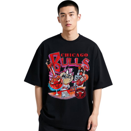 CHICAGO BULLS TAZ BLACK-TSHIRT