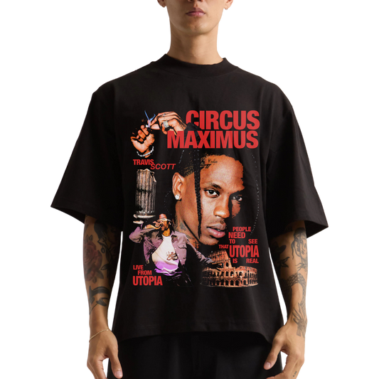 CIRCUS MAXIMUS BLACK-TSHIRT