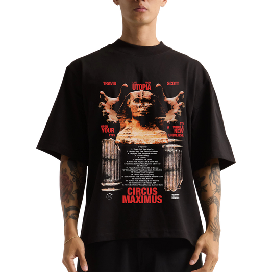 CIRCUS MAXIMUS UTOPIA BLACK-TSHIRT