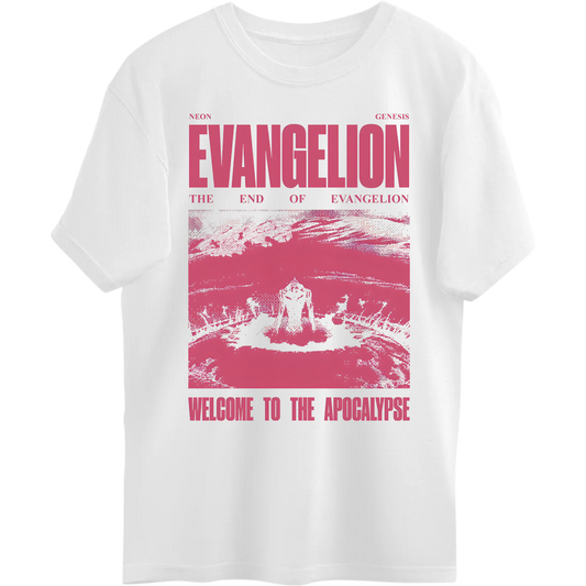 EVANGALION WHITE T-SHIRT