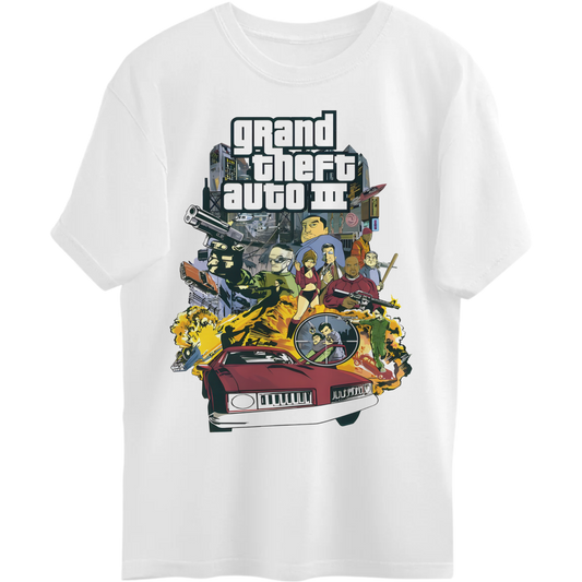 GTA 3 WHITE T-SHIRT