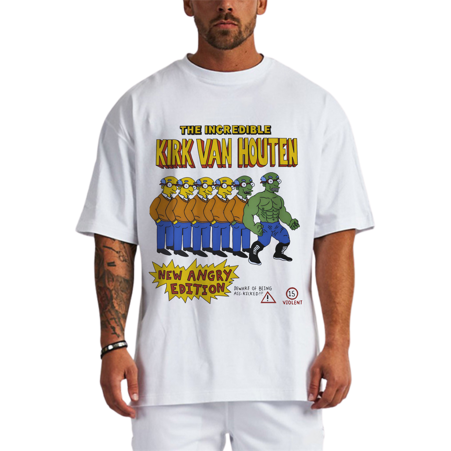 INCREDIBLE KIRK HULK WHITE-TSHIRT