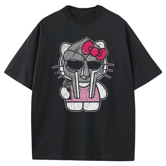 MF DOOM KITTY BLACK T-SHIRT