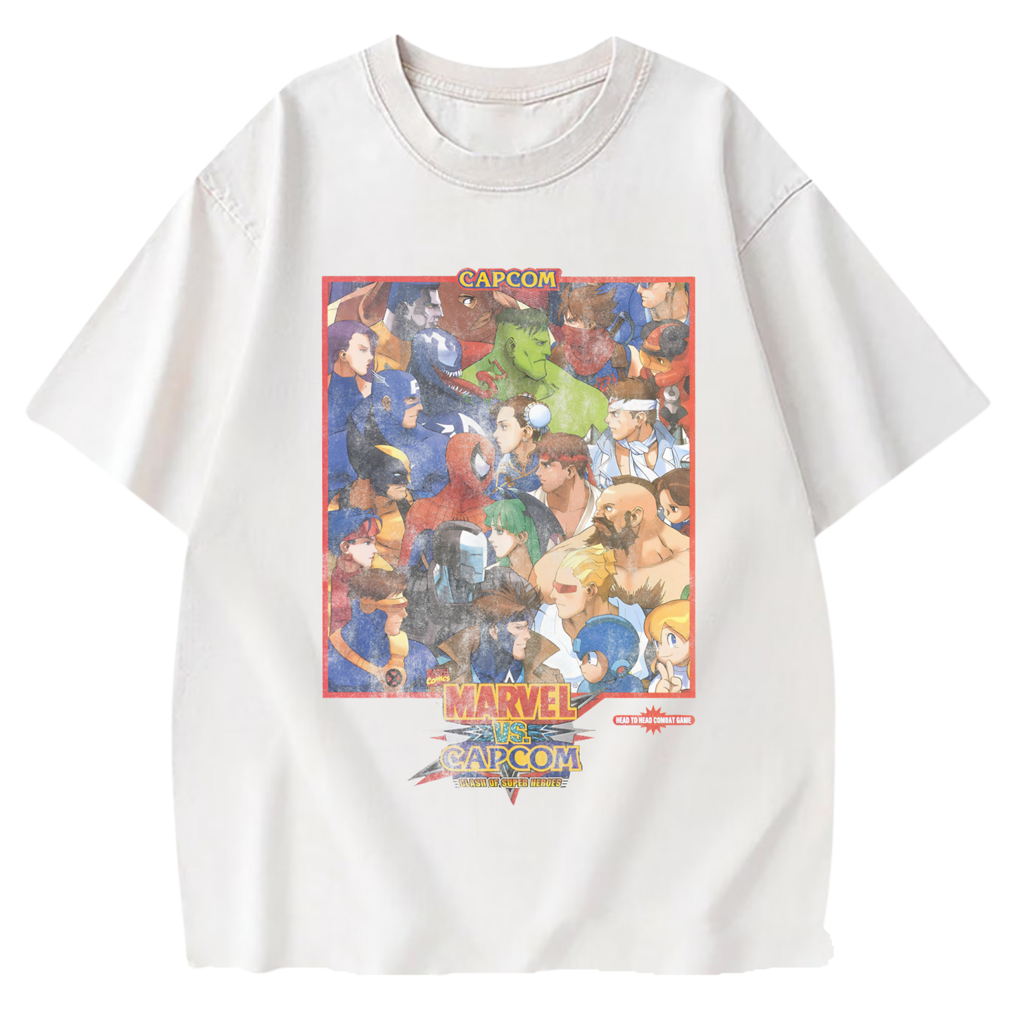 MARVEL VS CAPCOM WHITE T-SHIRT