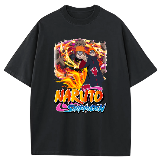 NARUTO SHIPPUDEN BLACK T-SHIRT