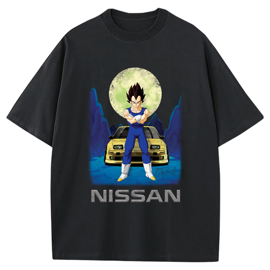 VEGETA NISSAN BLACK-T-SHIRT