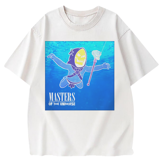 SKELETOR NIRVANA WHITE T-SHIRT