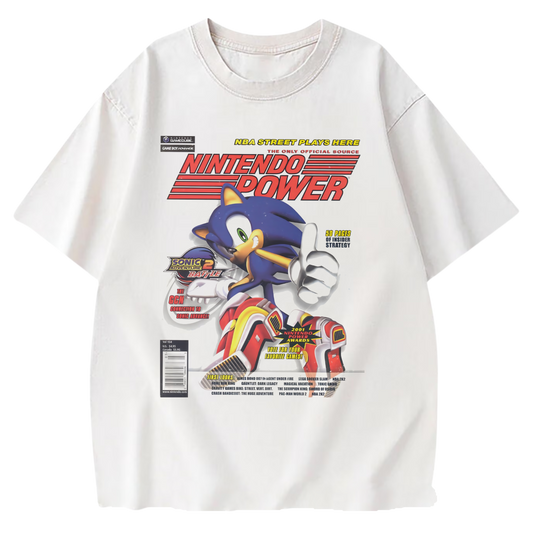 SONIC POWER WHITE T-SHIRT