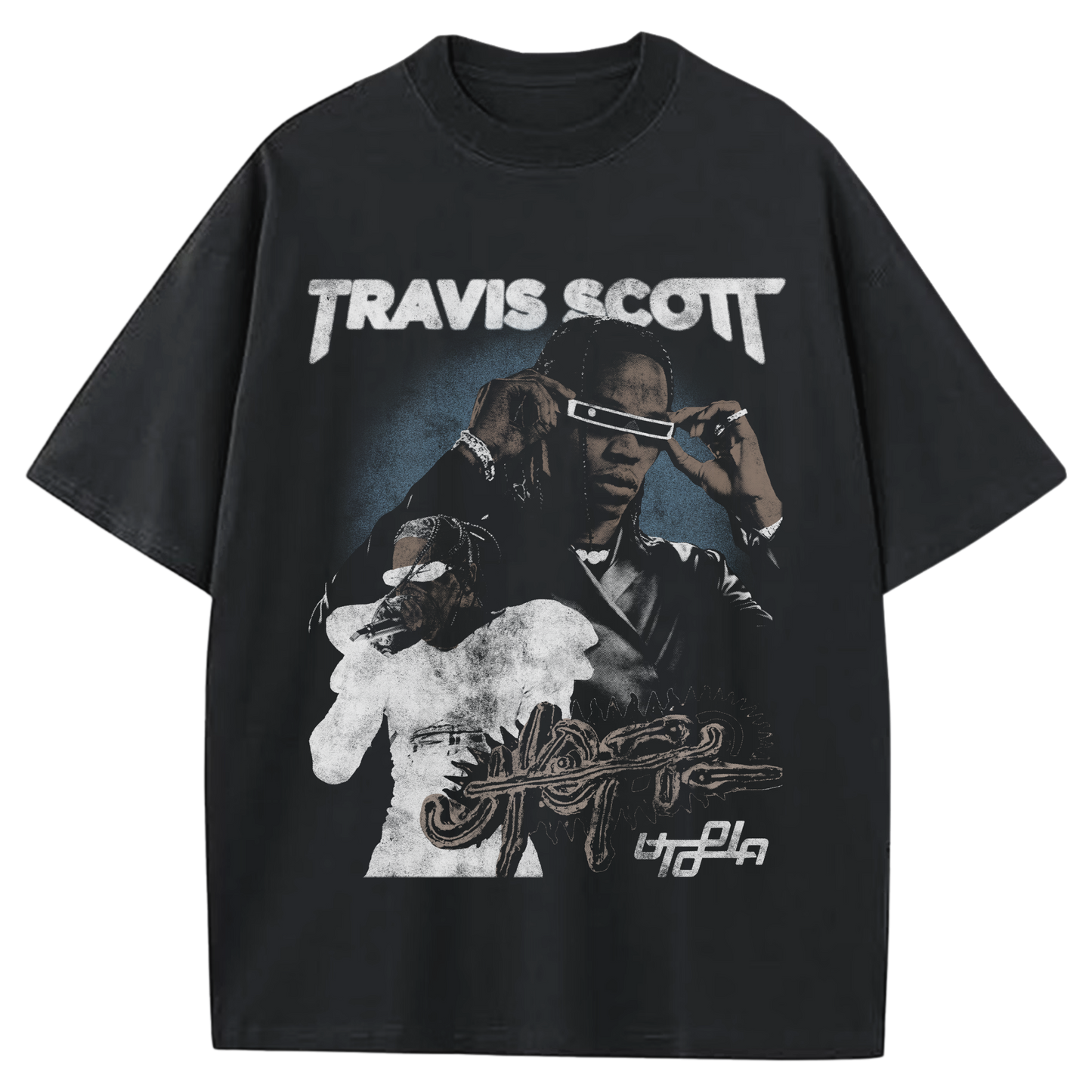 TRAVIS SCOTT GLASSES BLACK-TSHIRT