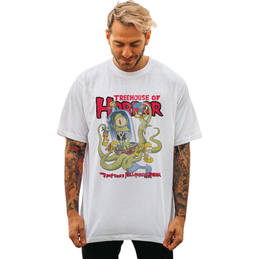 TREE HOUSE OF TERROR WHITE T-SHIRT