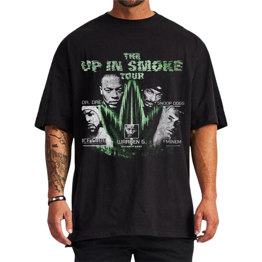 UP IN SMOKE TOUR BLACK-TSHIRT