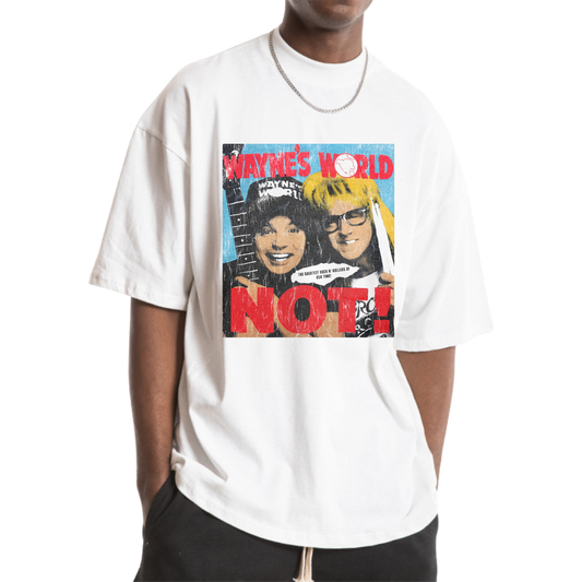 WAYNES WORLD WHITE-TSHIRT