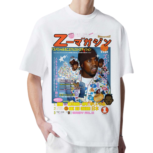 YE BAPE WHITE-TSHIRT