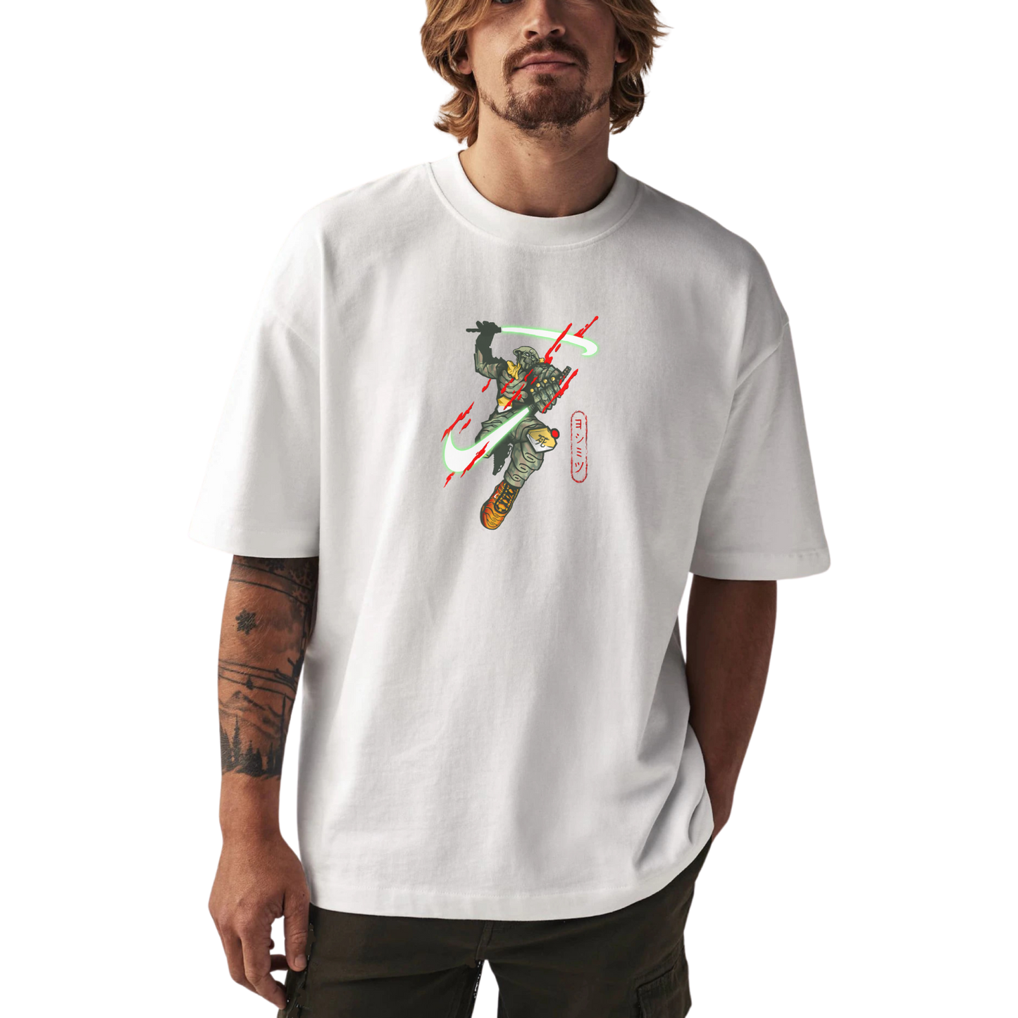 YOSHIMITSU WHITE T-SHIRT