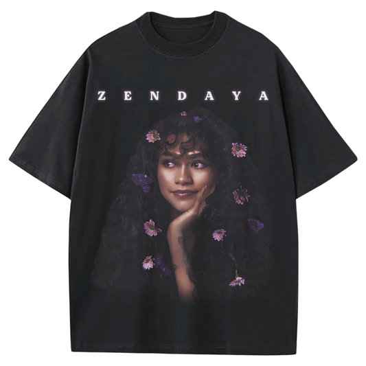 ZENDAYA BLACK-TSHIRT